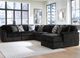 Signature Design by Ashley® Midnight-Madness 6-Piece Onyx Right-Arm Facing Sectional and Chaise-1