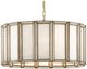Currey & Company Daze Antique Brass/White Large Pendant Lighting-0