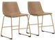 Signature Design by Ashley® Crandox Gold/Toast Dining Upholstered Side Chair-4