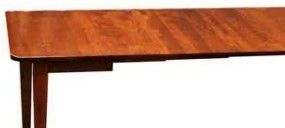 Members Amish Customizable Heritage Woodcrafters The Little Big Guy 36" x 30" Extendable Dining Table with 8-Leaves-1