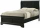 Lifestyle 0393A Antique Black Twin Panel Bed-3