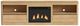 Elements International Rosalie Natural 82" TV Console with Fireplace Insert-2