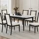 Furniture of America® Maidstone Black/White Dining Table-2