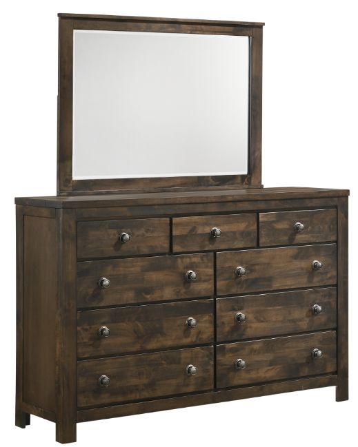 New Classic® Home Furnishings Blue Ridge 4-Piece Rustic Gray Eastern King Panel Bedroom Set-3
