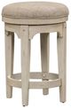 Liberty Furniture Morgan Creek Antique White/Ivory Console Swivel Stool-0