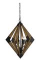 Cal® Lighting & Accessories Arezzo Wood Chandelier-0