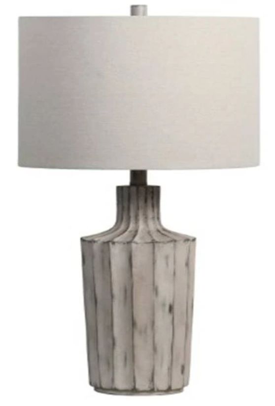 Signature Design by Ashley® Imre Poly Distressed Brown Table Lamp-0