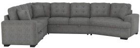 Mazin Furniture Logansport Gray 4-Piece Sectional with Pull-out Ottoman-2