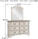 Signature Design by Ashley® Realyn Chipped White Dresser and Mirror-3