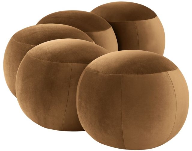 Meridian Furniture Apollo Saddle 75" Velvet Upholstered Bench-1