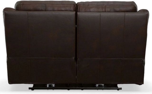 Flexsteel® Chance Brown Power Reclining Loveseat with Power Headrests-3