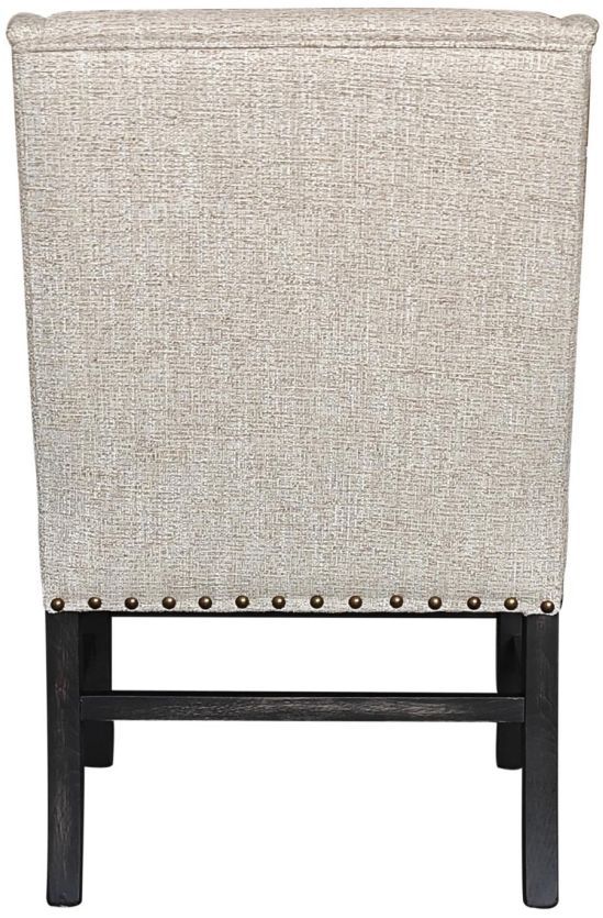 Nest Home Collections Josh Black Wash/Brownstone Arm Chair-3