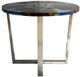 A & B Home Blue Resin Coffee Table with Chrome Base-1
