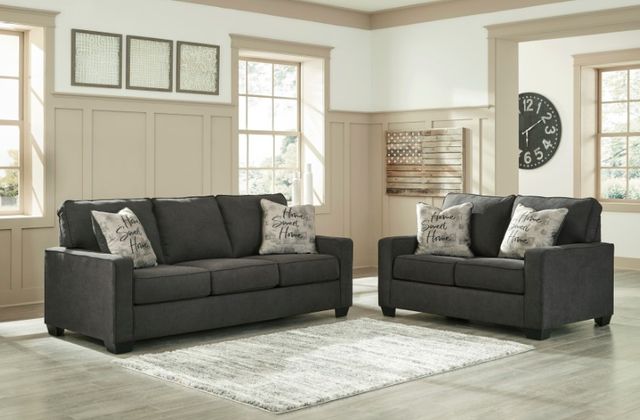 Signature Design by Ashley® Lucina 2-Piece Charcoal Living Room Set-3