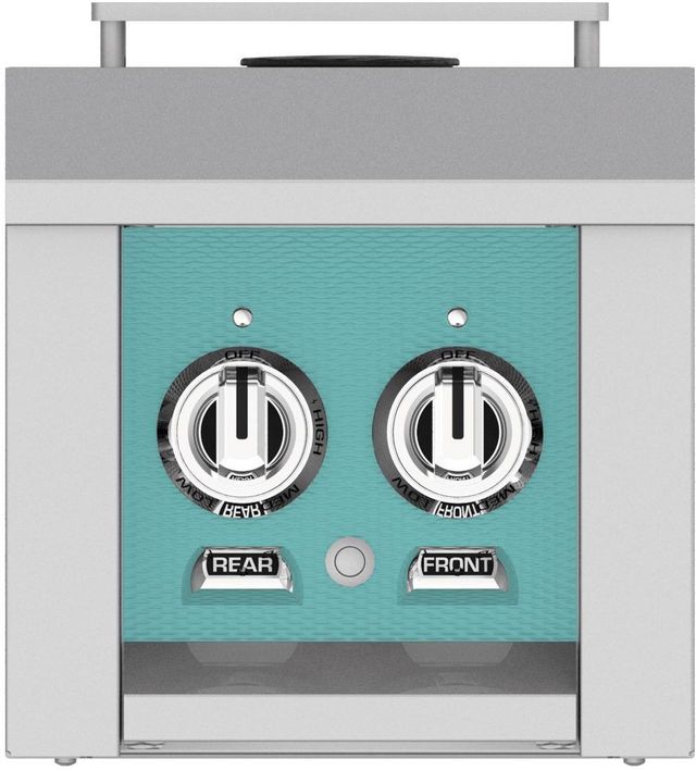 Hestan® AGB Series 12" Turquoise Outdoor Double Side Burner-0