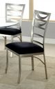 Furniture of America® Roxo 2-Piece Black/Silver Dining Side Chair Set-2