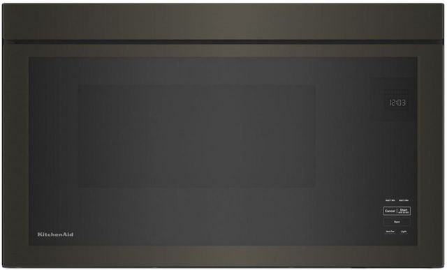 KitchenAid® 1.1 Cu. Ft. Black Stainless Steel Over The Range Microwave 