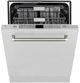 ZLINE Autograph Edition Monument 24" Stainless Steel with Polished Nickel Helix Handle 3rd Rack Top Touch Control Tall Tub Dishwasher -2