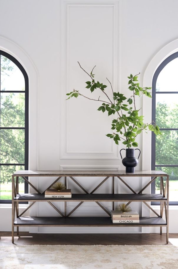 Universal Explore Home™ Montclair Dark Gray Brindle Console-1
