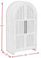 Elements International Ridgemont Black Large Bookcase-5