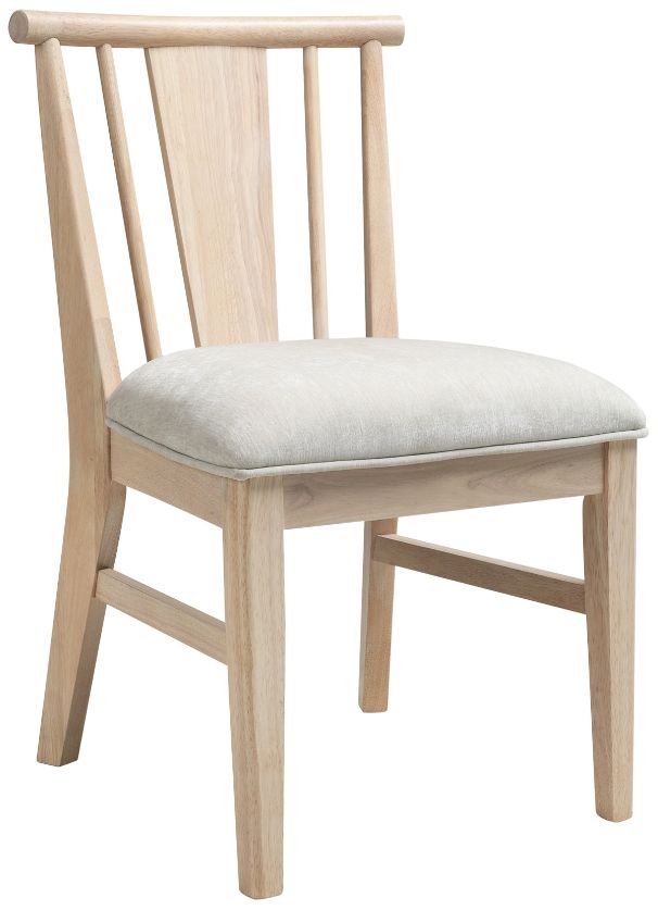 Intercon West End Ivory/Natural Spindle Splat Side Chair-0
