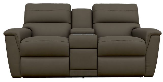 La-Z-Boy® Ava Mineral Leather Power Reclining Loveseat with Console and Headrest-1