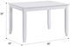 Emerald Home Whitmore White Rectangular Dining Table-2