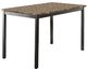 Mazin Furniture Flannery 5 Piece Black/Brown Dining Set-2