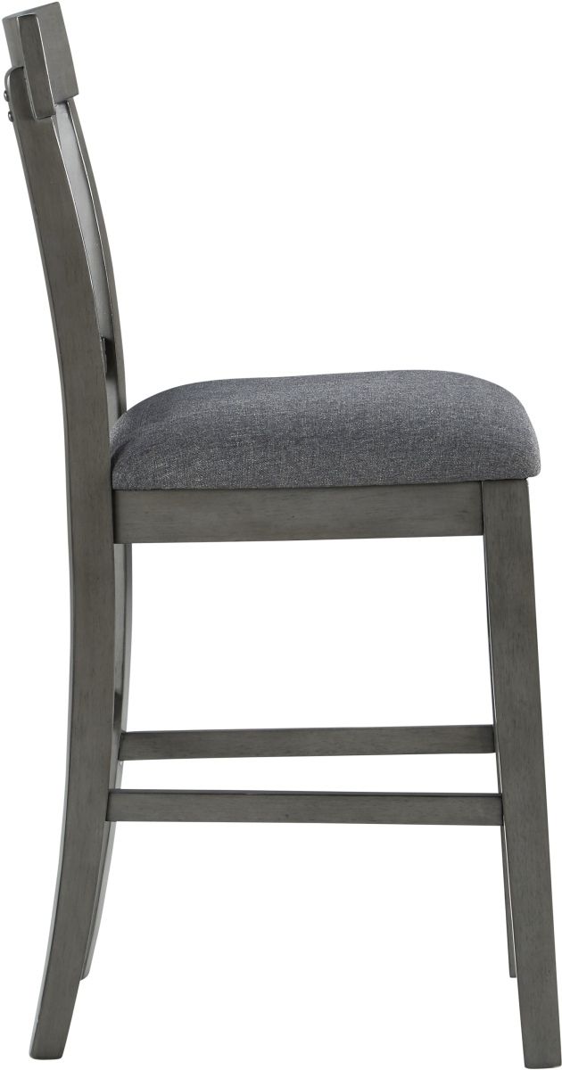 Signature Design by Ashley® Hallanden Antiqued Gray Bar Stool-2