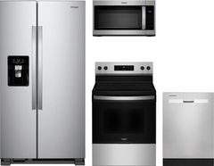 Whirlpool® 4 Piece Stainless Steel Kitchen Package