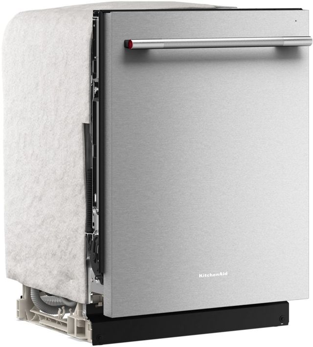 KitchenAid® 24" PrintShield™ Stainless Steel  Control Built-In Dishwasher with Third Level Jet Rack and 40+ Total Wash Jets-3