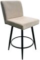 Intercon Champagne Metal Base Barstool with Parson Seat-0