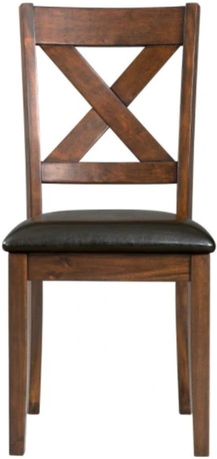 Elements International Alex Espresso Dining Side Chair-1