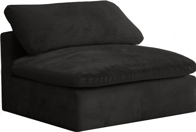 Meridian Furniture Cozy Black Velvet Chair-0