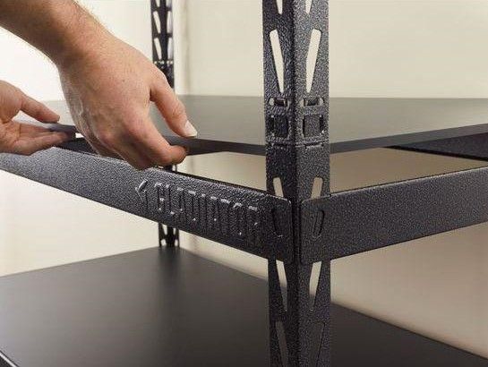Gladiator® Hammered Granite 48" Wide EZ Connect Rack with 24" Deep Shelves-1