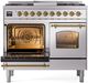Ilve® Nostalgie II Series 40" Stainless Steel Pro Style Dual Fuel Range-2