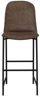 International Furniture Direct Seating Blacksmithing Matte Black/Brown 45" Barstool-2