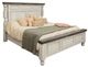 International Furniture Direct Stone 4-Piece Ivory Two Tone Queen Bedroom Set-1