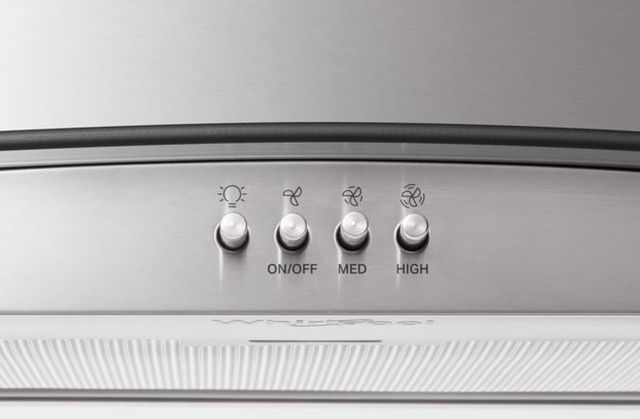 Whirlpool® 36" Stainless Steel Island Range Hood-4