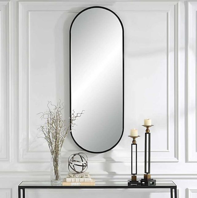 Uttermost® Varina Black Tall Mirror-4
