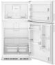 Amana® 33" 21.3 Cu. Ft. White Top Freezer Refrigerator with Dual Crisper Drawers-1