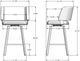 Amisco Customizable Easton Swivel Counter Stool-2