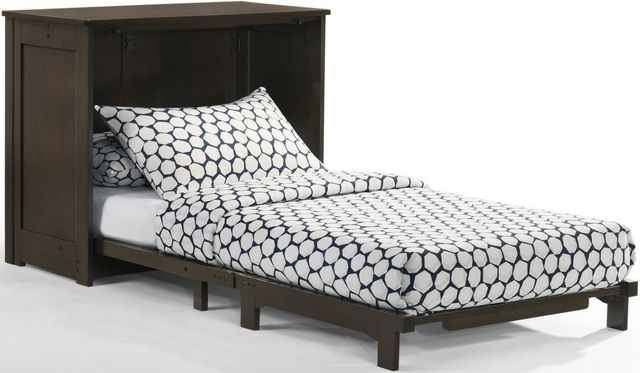 Night & Day™ Furniture Orion Dark Chocolate Twin Murphy Cabinet Bed-0