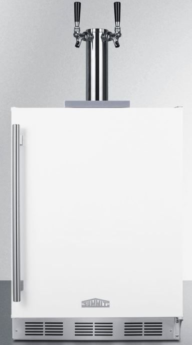 Summit® Commercial 24" White Built In Wine Kegerator-0