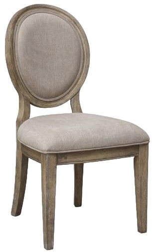 Riverside Furniture Sonora Gray/Snowy Desert Upholstered Oval Dining Side Chair-0