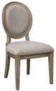 Riverside Furniture Sonora Gray/Snowy Desert Upholstered Oval Dining Side Chair-0