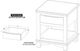 International Furniture Direct Golden Loft Gray End Table with Warm Brown Base-2