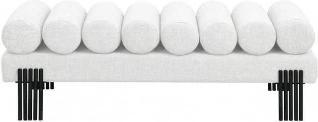 Meridian Furniture Akeela Cream Bench-1