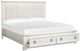 Magnussen Home® Kingston Whisper White King Panel Storage Bed with Upholstered Headboard-2