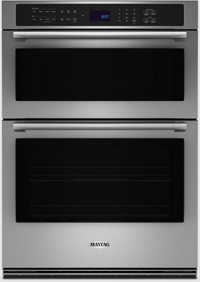 Maytag® 6.4 Cu. Ft. Fingerprint Resistant Stainless Steel Oven/Micro Combo Electric Wall Oven-0